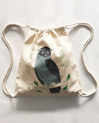 Owl Cinch Bag | Claudia Pearson