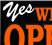 ストアサイン  Yes WE'RE OPEN  | DURO Decal