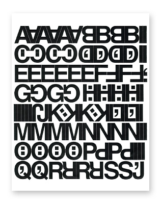 DURO MEDIUM -S-  | VINYL LETTERS