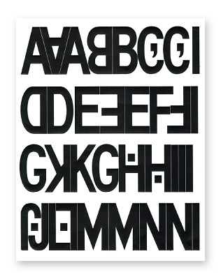 DURO MEDIUM -M-  | VINYL LETTERS