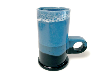 Tall Mug Blue × Black | Echo Park Pottery