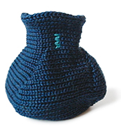 Coin Case Navy Blue | L.F.A Knit Design
