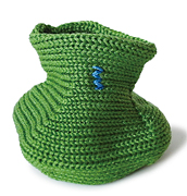 Coin Case Navy Green | L.F.A Knit Design