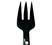 Fork with chunky black horn handle | Sarah Petherick